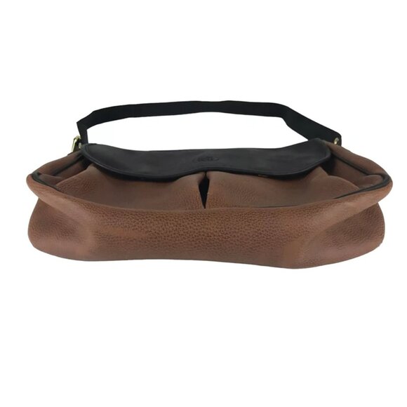 Alba Crossbody Handbag Womens Brown Black Leather Adjustable Strap Classic - Picture 4 of 10